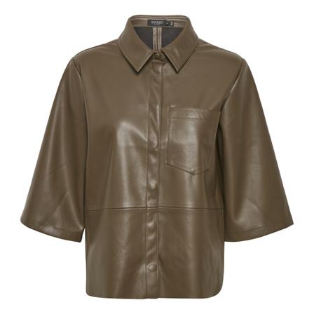 Soaked in Luxury Malene Shirt 3/4 Brun, Dame Skjorter