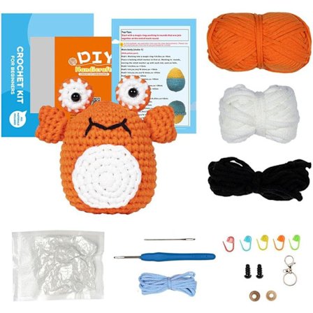 Begynnervennlig Heklepakke, Sukkulenter og Giraff Hekle Startpakke med Steg-for-Steg Video