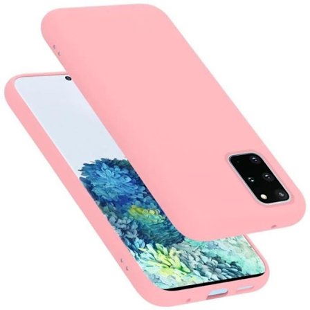 Coque för Samsung Galaxy S20 PLUS Housse i LIQUID PINK Etui Case Cover Skydd i Silikon TPU mobiltelefon