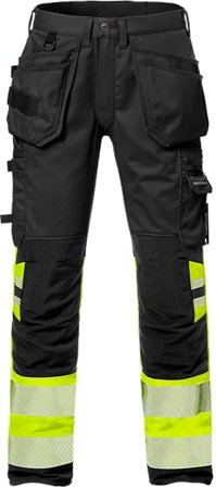 Fristads FR 2706 PLU Arbeidsbukse varsel, svart Varsel, Svart, Klær