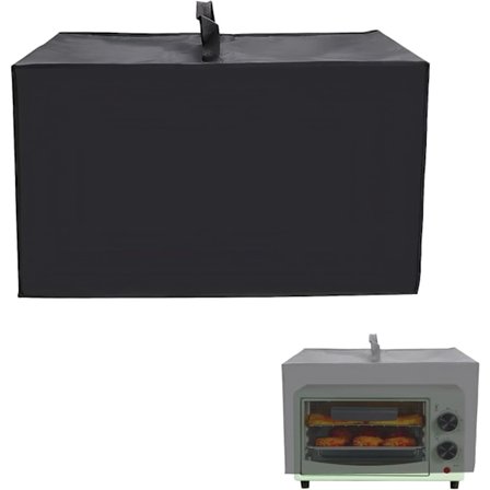 Støvdeksel for airfryer, 50x40x32 cm, 420D Oxford-duk varmebestandig deksel, vanntett og støvtett, svart, 1 stk