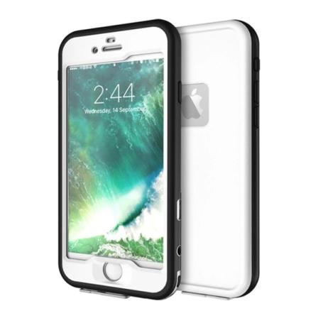 Käytännöllinen iPhone 6/6s Vedenpitävä ja ISKUNKESTÄVÄ kotelo Svart/Vit