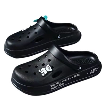 Miesten kevyet ja tuuletetut Silloth-sandaalit - musta (42-43)