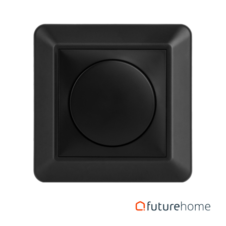 Futurehome Rotasjonsdimmer Sort (RAL9005)