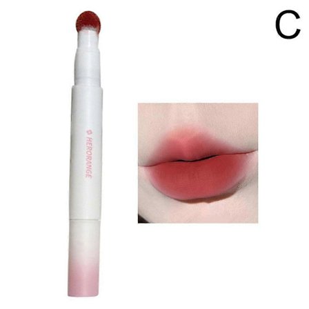 Söt färgad plysch air lip glaze 03# $HERORANGE Söt färgad plysch air cushion lip cream air lip glaze portabel lip glaze batch
