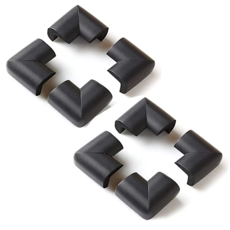 10 stk. Ekstra Tyk Baby Sikkerhedshjørnebeskyttelse - Sort Skrivebord Borddækning Pude Beskytter - Sikker For Børn