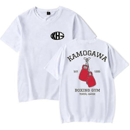 Kamogawa Boxing Gym KBG T-shirts Hajime No Ippo Merchandise Herr Mode Casual Kortärmad T-shirt Hot Style