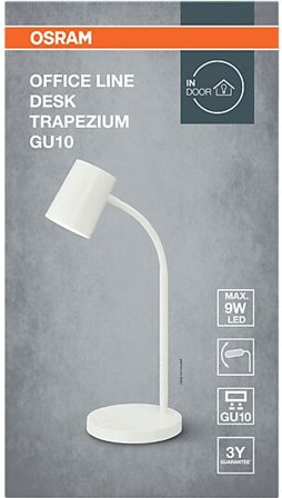 OSRAM Bordlampe Trapezium Desk Gu10 Hvit