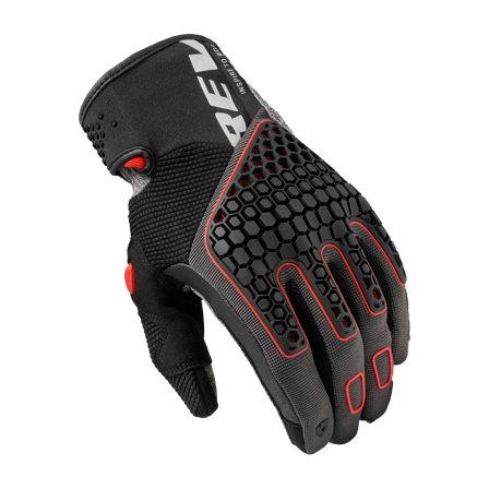 Gants Moto REV'IT! Mangrove 2 Gris/Rouge L