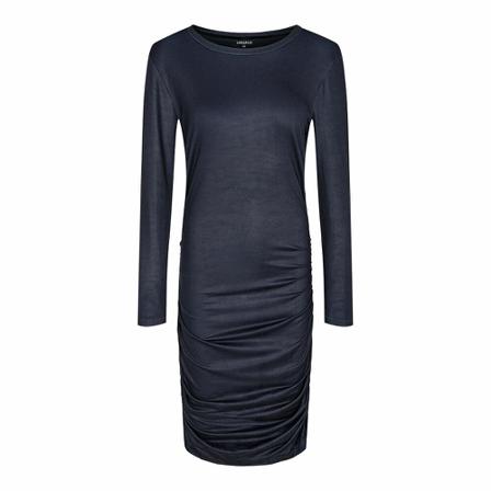 Liberté Liberté - Alma Long Kjole LS, 9506 - Dark Navy Blå, Dame, Størrelse: S/M
