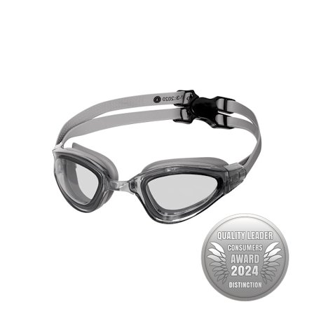 Grå svømmebriller, anti-dug, UV-beskyttelse