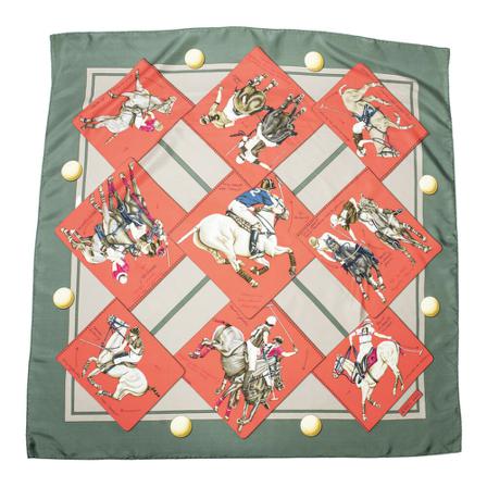 Hermès Vintage, Pre-owned Scarf Groen, Dames, Maat:ONE Size