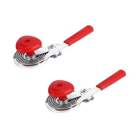 2 stk. bærbar manuell boksforsegler, sømmemaskin sølv boksforsegler for glass manuell hermetikk husholdning(SølvRød)