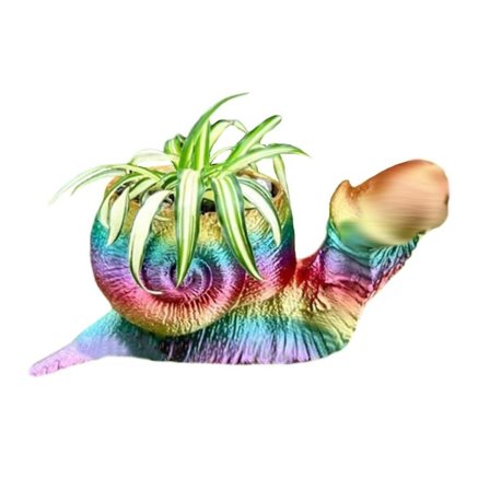 Luova Eläin Etusija Kasvi Ruukku Resin Puutarha Taide