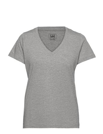 V Neck Tee Grey Lee Jeans