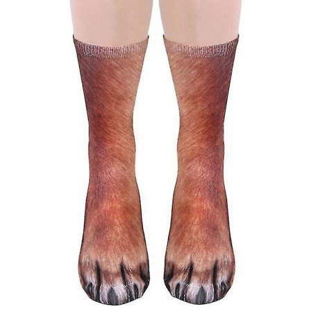3D Morsomme Unisex Stretch Print Animal Runde Sokker