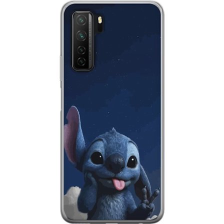 Kompatibelt Mobildeksel til Huawei Huawei P40 lite 5G Stitch Disney natt himmel blå romvesen Lilo og Stitch karakter søte tegneserie kawaii plakat f
