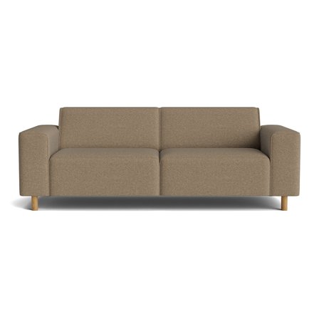 Seam 3-Sitzer-Sofa in Aurora Dunkelbeige, modernes Design mit hochwertiger Federung und Polsterung für hohen Sitzkomfort, 78cm Höhe.