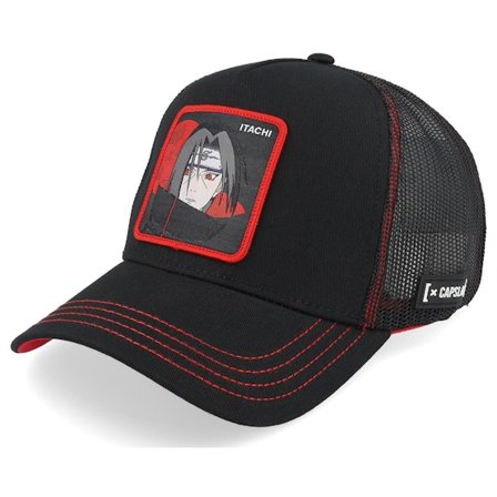 Capslab - Schwarz trucker Cap - Naruto Itachi Black A-Frame Trucker @ Hatstore