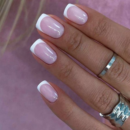 Falska naglar Medellånga franska