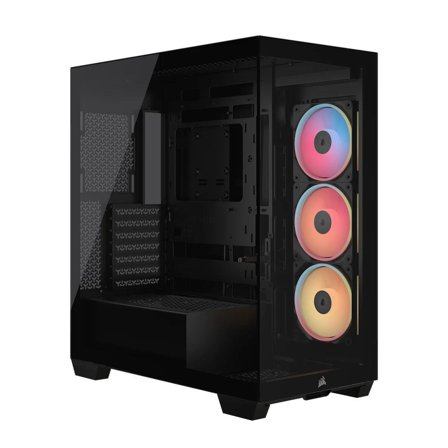 Corsair 3500X LX-R RGB iCUE LINK Tempered Glass Mid-Tower PC Case, Black