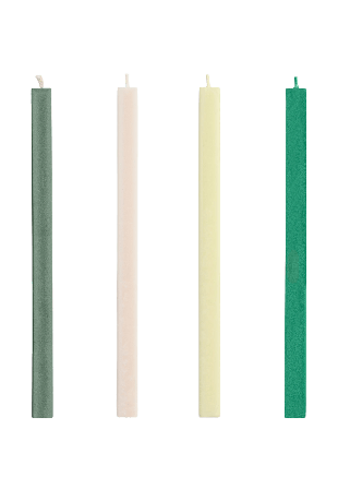 HAY Square Candle Set of 4 Dekoration Vit Ø2,2 X H24