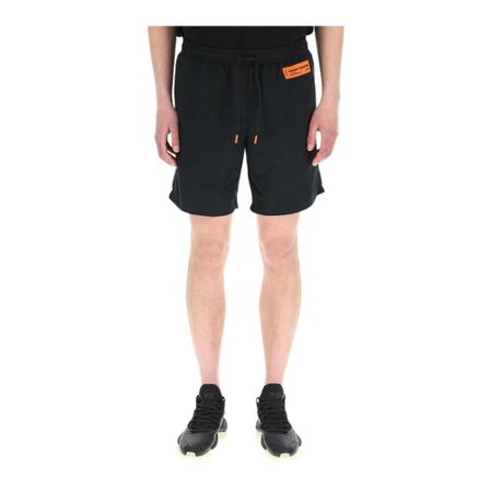 Heron Preston patch swimshorts Sort, Herre Badeshorts, Størrelse: L