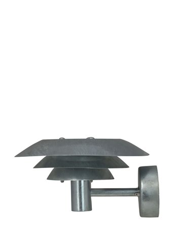 Dyberg Larsen Dl25 Galvaniseret Væglampe Udendørs - Silver - Ø 25 CM