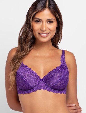 Dorina Angie Non Padded Wired Bra - Purple - C x 80