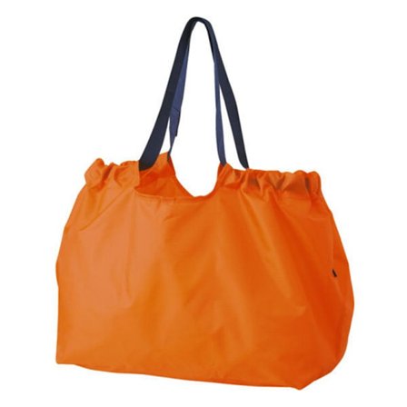Kokoontaitettava ostoskassi matkakäyttöön ORANSSI