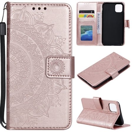 iPhone 11 Pro - Mandala Plånboksfodral - Roséguld Roséguld Roséguld