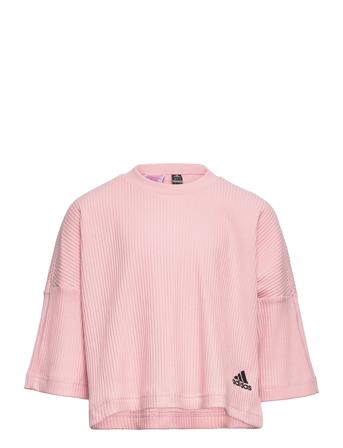 Yoga Lounge Cotton Comfort Sweatshirt T-shirts Sports Tops Rosa Adidas Performance