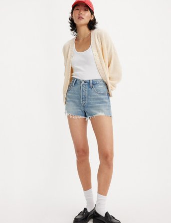 Levi's 501 Original Short Vague Finis - Blue - 29