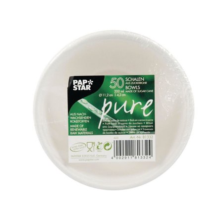 PAPSTAR Skål Bagasse 200ml 50/fp - Lyreco - Kök och servering - Engångsartiklar - Tallrikar - Eco