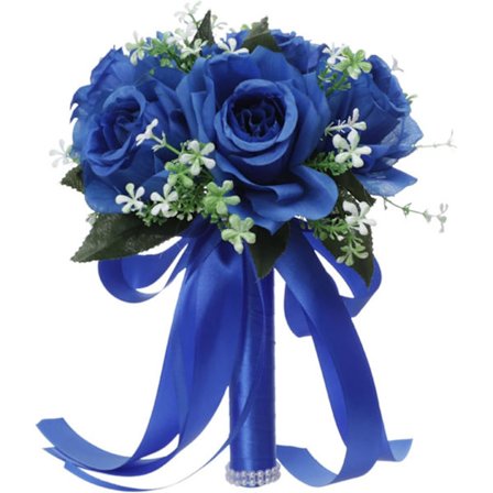 1 brudepikebukett for brud/bryllup, brud som holder blomster,