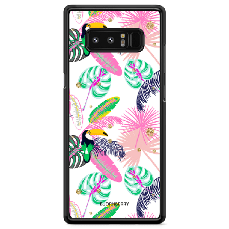 Bjornberry Skal Samsung Galaxy Note 8 - Tropical Pattern