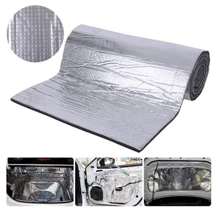 Akustisk isolasjonsmatte kompatibel med biler 50x200cm, 10MM lydisolerende skum lydisolering, vanntett