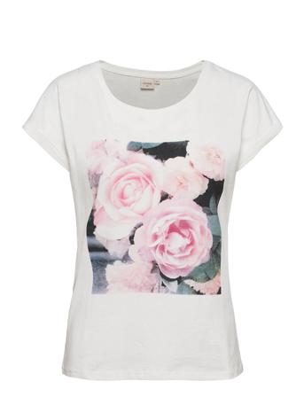 Crbeta T-Shirt T-shirt Top Hvid Cream
