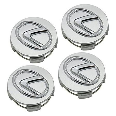 LX01- 62MM 4-pakksenter dekker Lexus Silver one size
