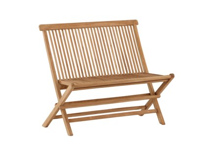 Venture Home Ghana 2027-444 Trädgårdsbänk natur/guld, Utemöbler