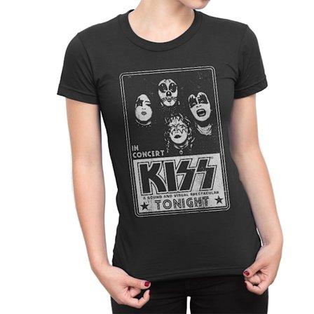 Kiss - Concert Poster Girlie T-Shirt