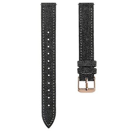 Garmin Lily 2 pellavakankainen nahkaranneke, säädettävä kellon rannekkeen vaihto