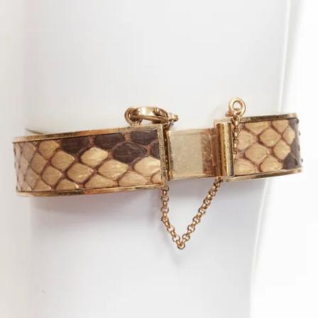 Celine Vintage Pre-owned Metal armbnd Gul, unisex Vintage Smykker, Størrelse: ONE Size