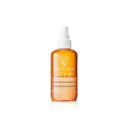 Vichy Capital Soleil Enhanced Tan Protective Water SPF 30 200 ml, Skincare, Solcreme, Solcreme Til Ansigtet