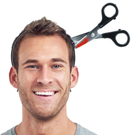 Hårbøjle med Blodig Saks