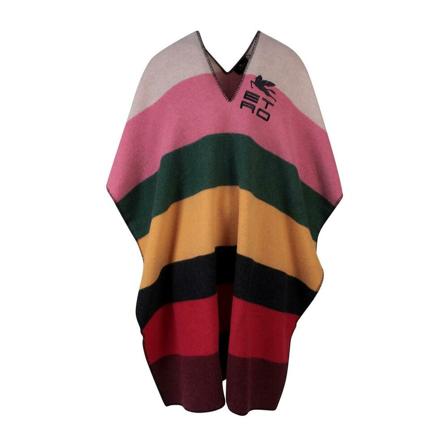 Etro, Poncho Roze, Dames, Maat:ONE Size,gestreept
