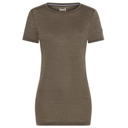 Super.natural Women's Feel Good Tee Women short-sleeved sweaters Brown XS