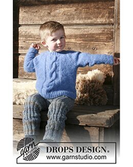 Strikkeoppskrift Barnegenser - Drops Design