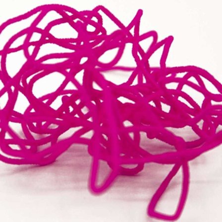 Semperfli Suede Chenille 1mm - Fl Pink