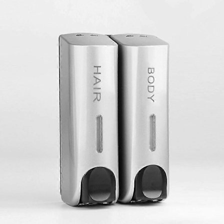 Sæbedispenser Vægmonteret Brusebad Sæbe Vask Lotion Håndspritbeholder Brusegel Vaskemiddeldispenser til Badeværelse